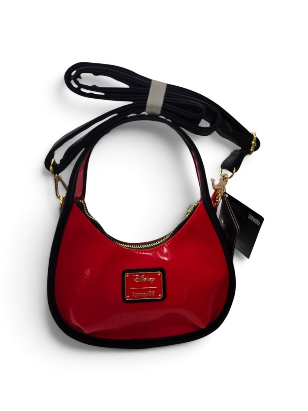Loungefly Disney Mickey Mouse & Friends Red Vinyl Crossbody Bag NWT - Picture 6 of 6